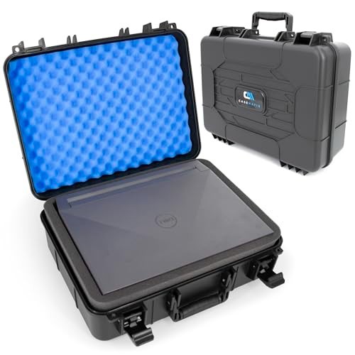 Laptop Case Hard Shell for 15.6 Inch Laptops, Foam Protection, Black