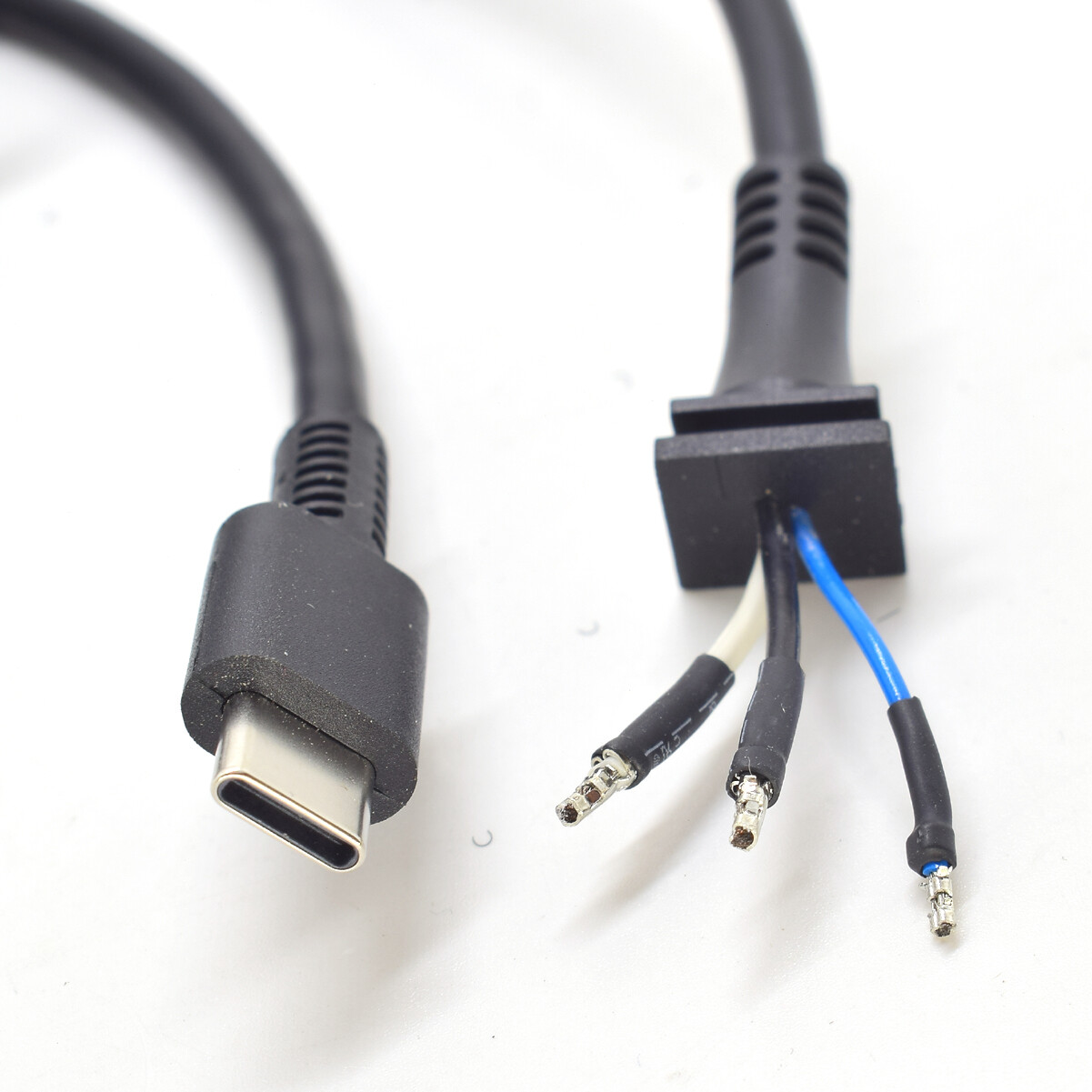 20pcs 1.8M/6ft Universal USB C Type C 3 wires Data Charger Pigtail Cord Cable
