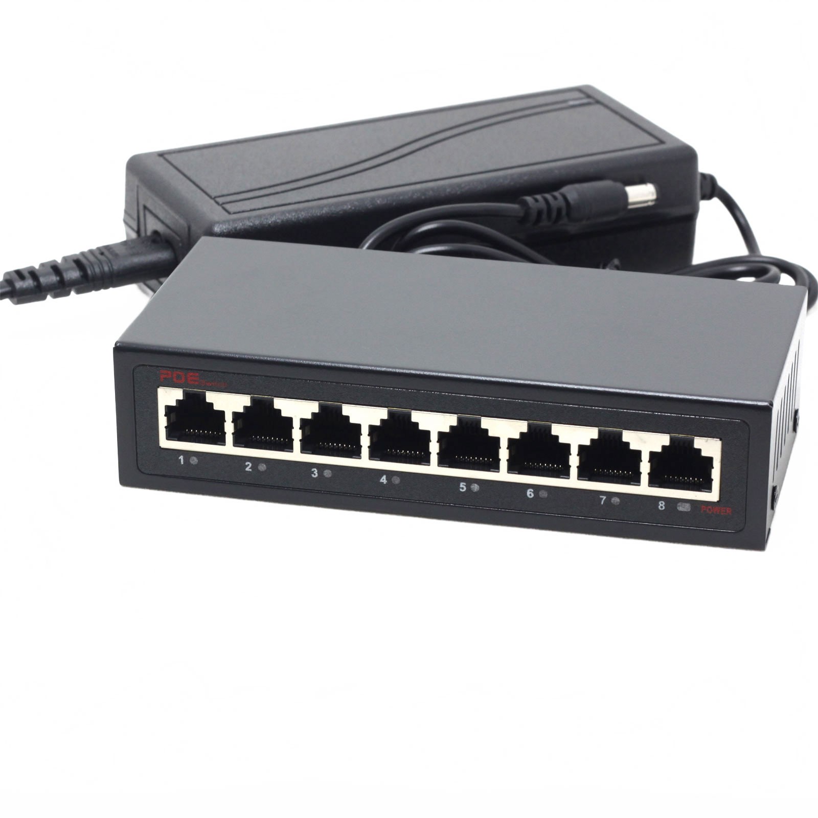 15V 75W 8 Ports 6 PoE Switch Injector Passive PoE for Ubiquiti Mikrotik sPoE