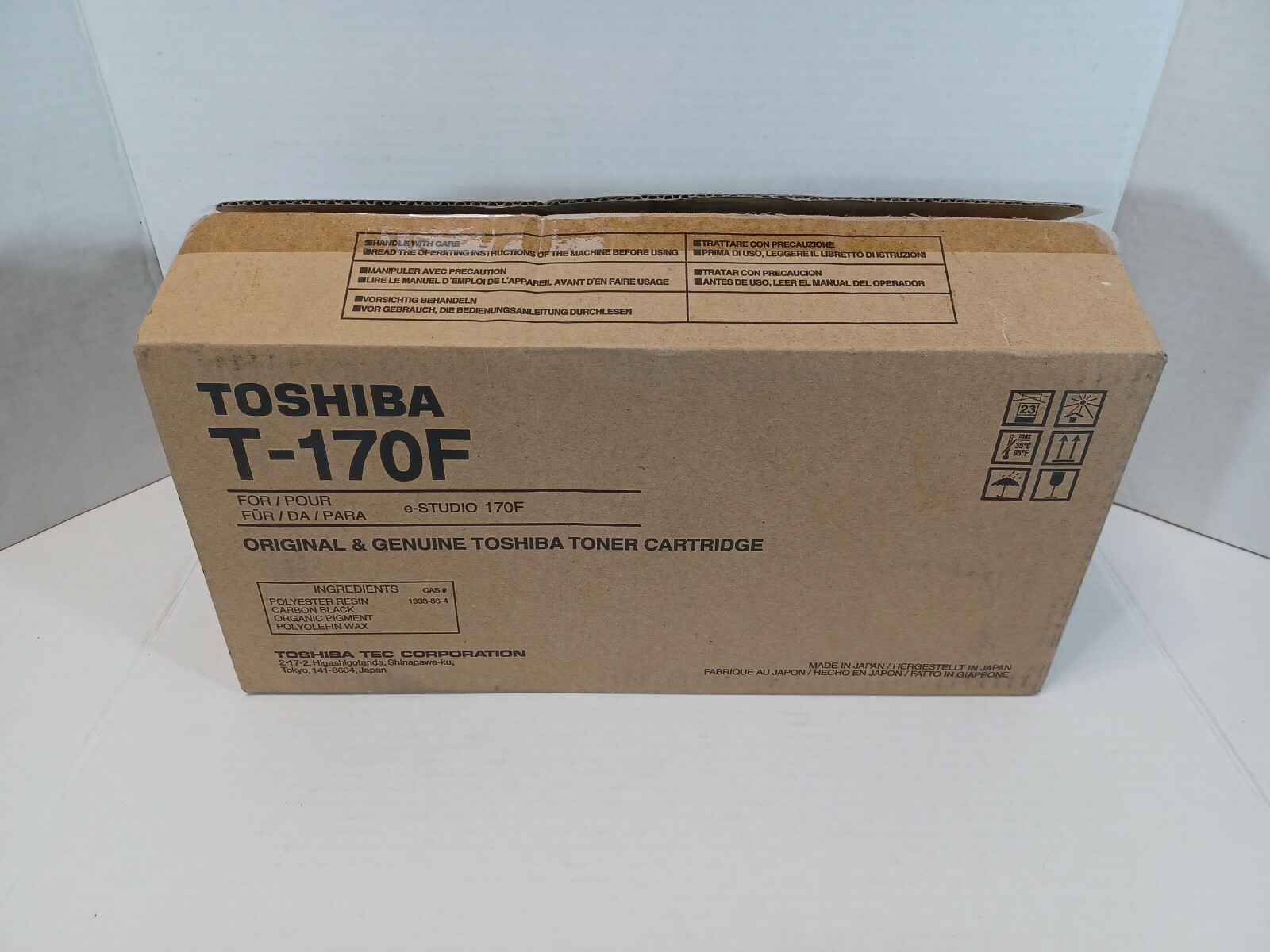 Toshiba T-170F  For e-Studio 170F Toner Cartridge Sealed Cartridge Open Box