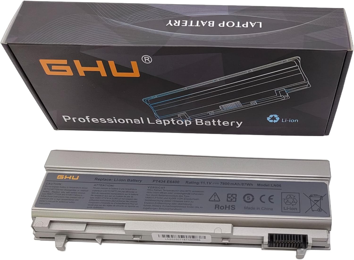 New Battery 87 WHR Compatible for Dell Latitude Laptop KY265 KY266 KY268 PY434
