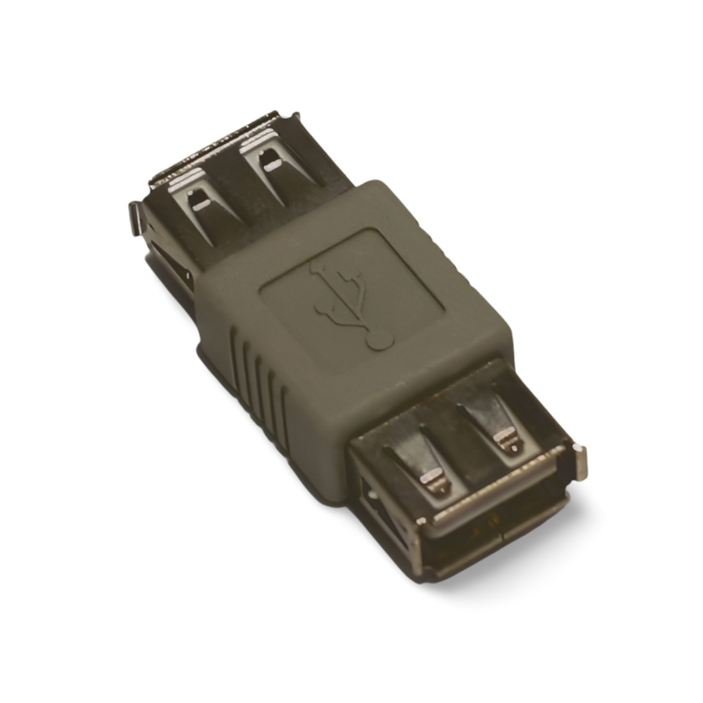 USB Gender Changer Type A Female to Type A Female Adapter Coupler - Beige