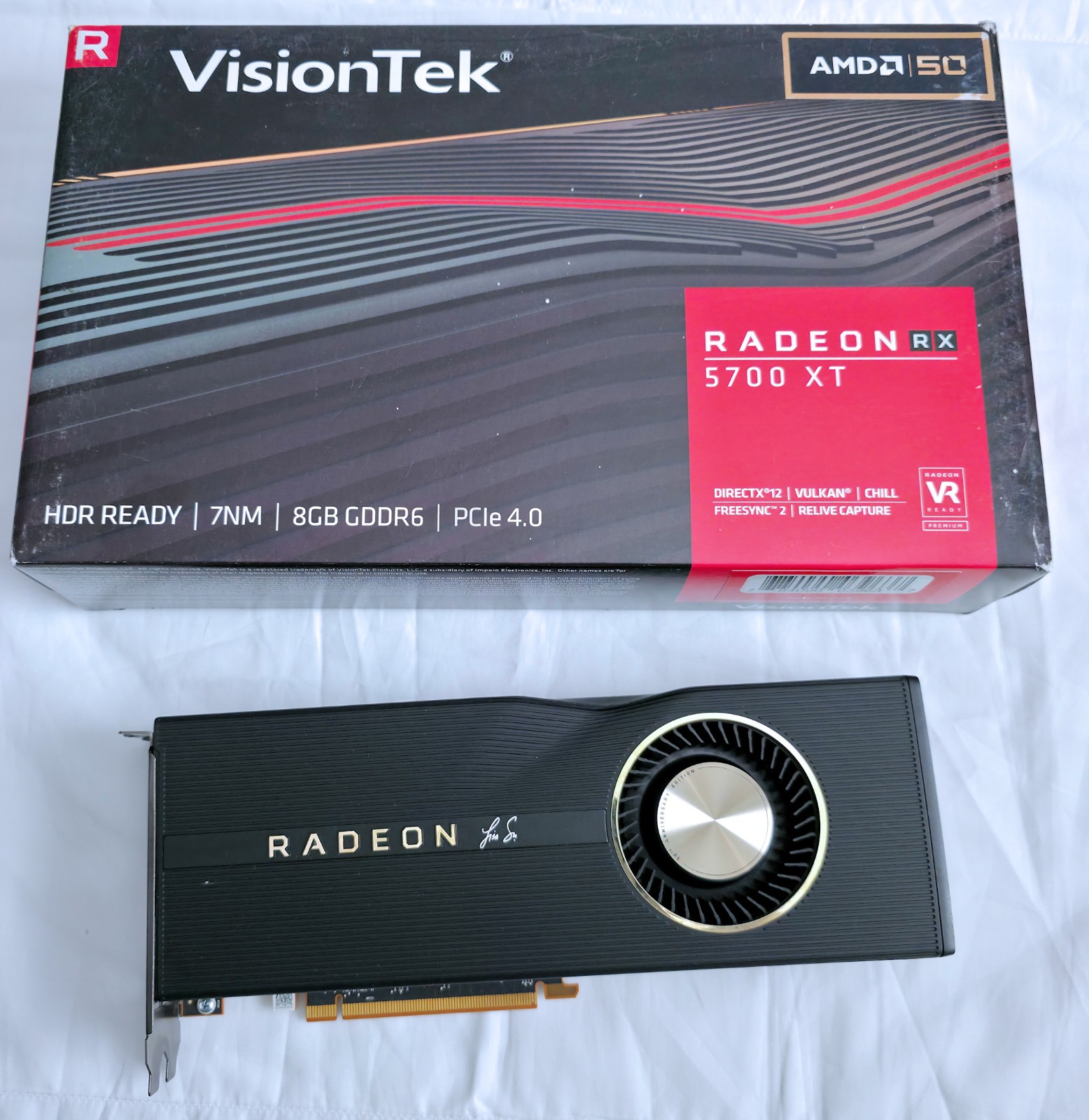 VISIONTEK AMD RADEON RX5700XT 50 ANNIVERSARY GRAPHIC CARD RARE