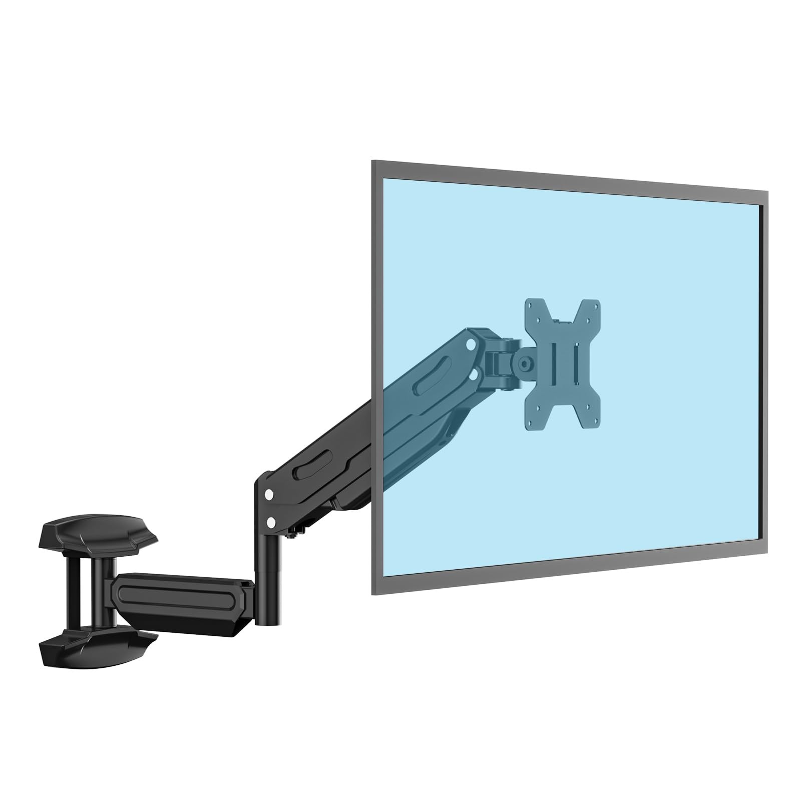Single Wall Mount Monitor for 13-32 Inch Screens, Full Motion Adjustable Gas ...