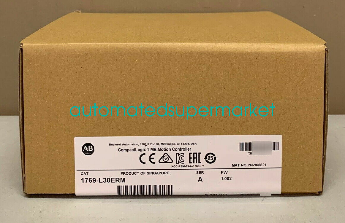 1PC New 1769-L30ERM Ser A CompactLogix 1 MB Controller Shipping by DHL/FedEX