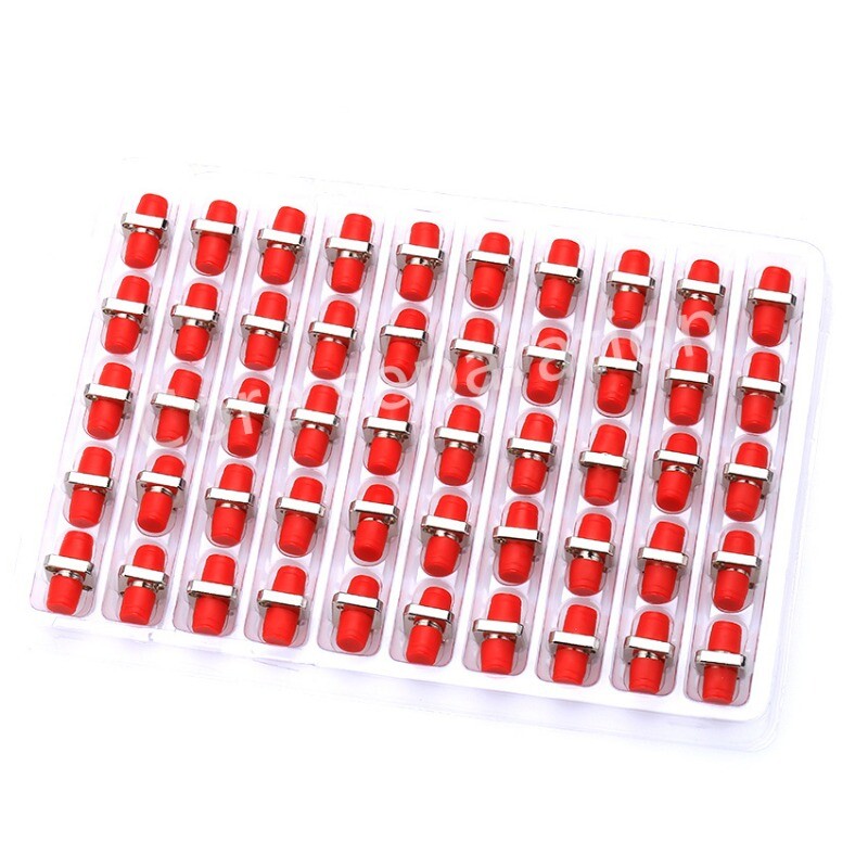 50Pcs FC to FC UPC SM Fiber Optical Connector Optic Adapter Flange Coupler FC-FC