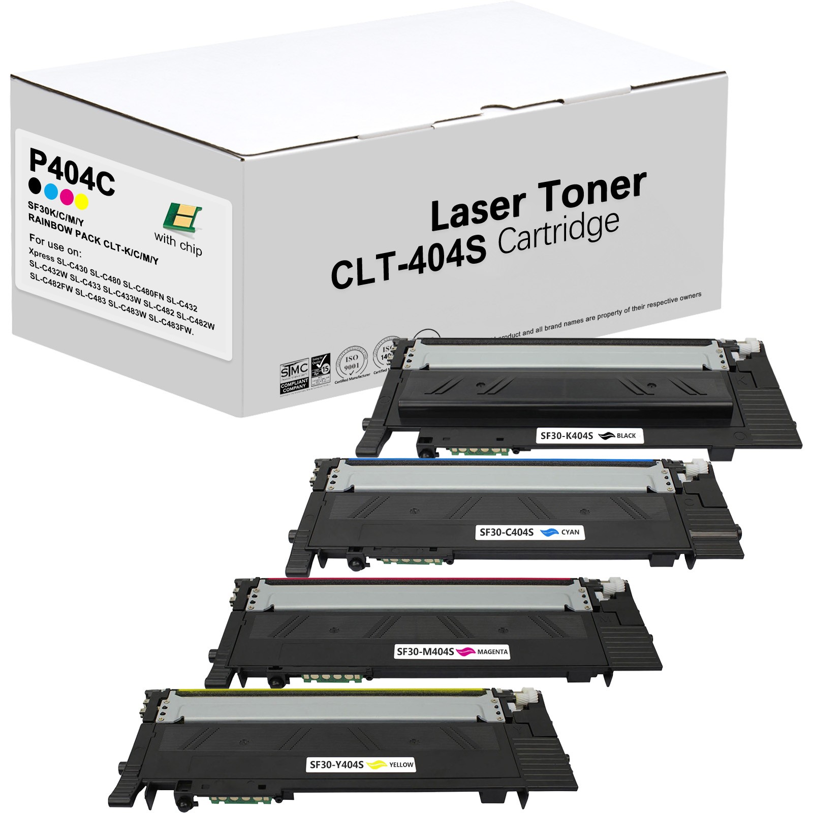Compatible Toner Cartridges for Samsung CLT-404S Xpress SL-C430W SL-C480FW C480W