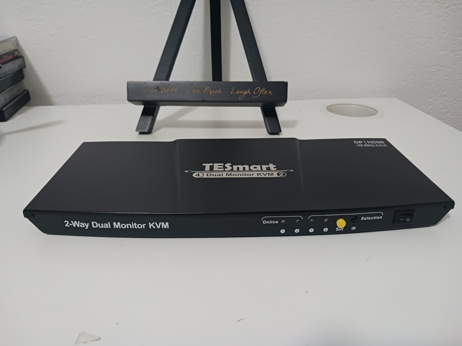 TESmart KVM Switch 2 Monitors 2 Computers HDMI 4K60HZ KVM Switch Dual Monitor