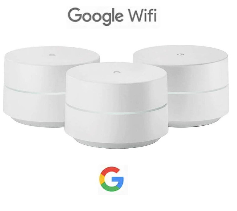 Google Nest Wifi Router Model GJ2CQ Lot of 3 Mesh Wi-Fi System Fully Functional
