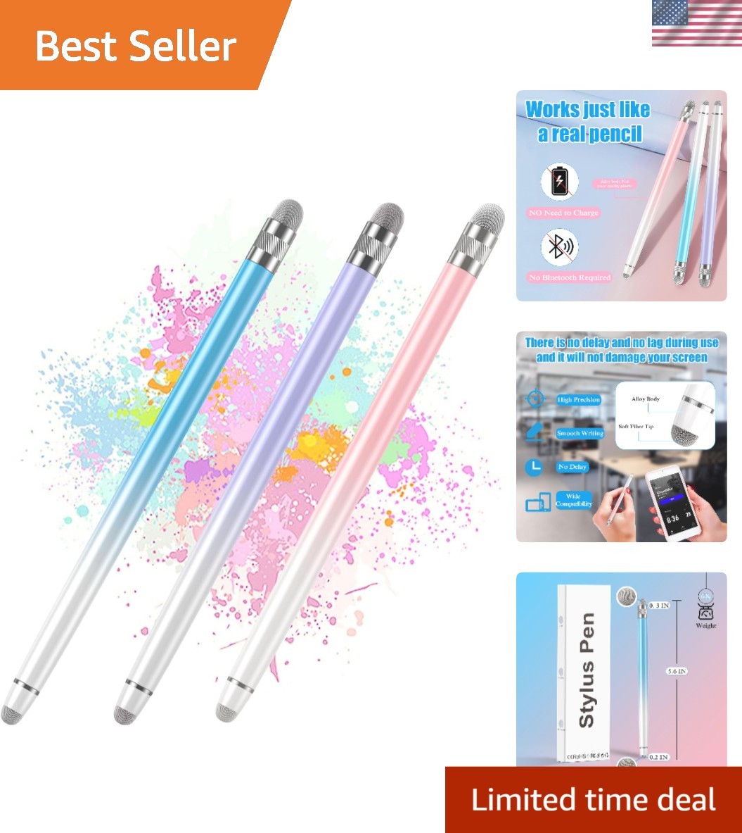 3PCS Stylus Pen for Touchscreen,High Sensitivity & Precision