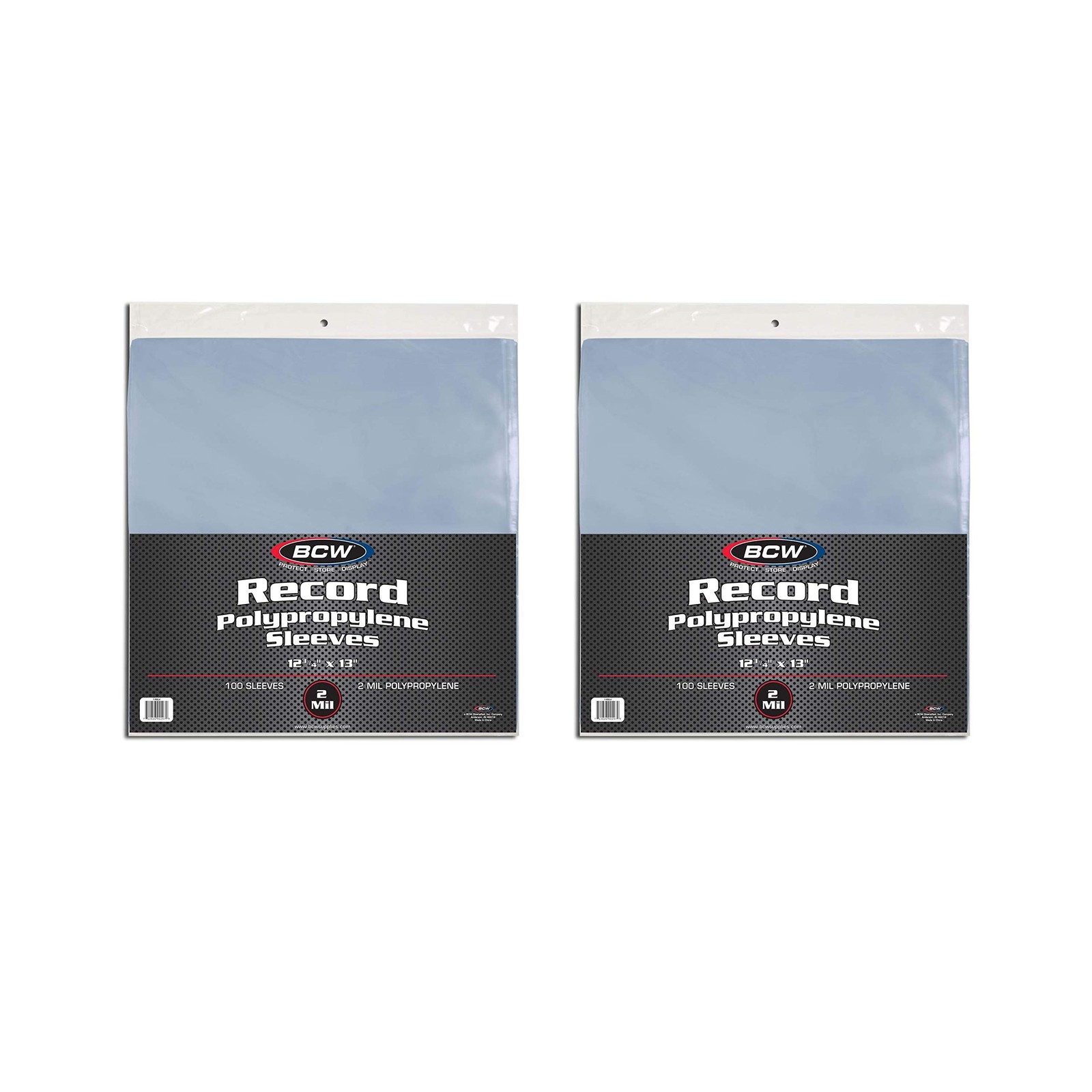 BCW 33 RPM Record Sleeves | Polypropylene Vinyl Record Outer Sleeves | 2 mil ...
