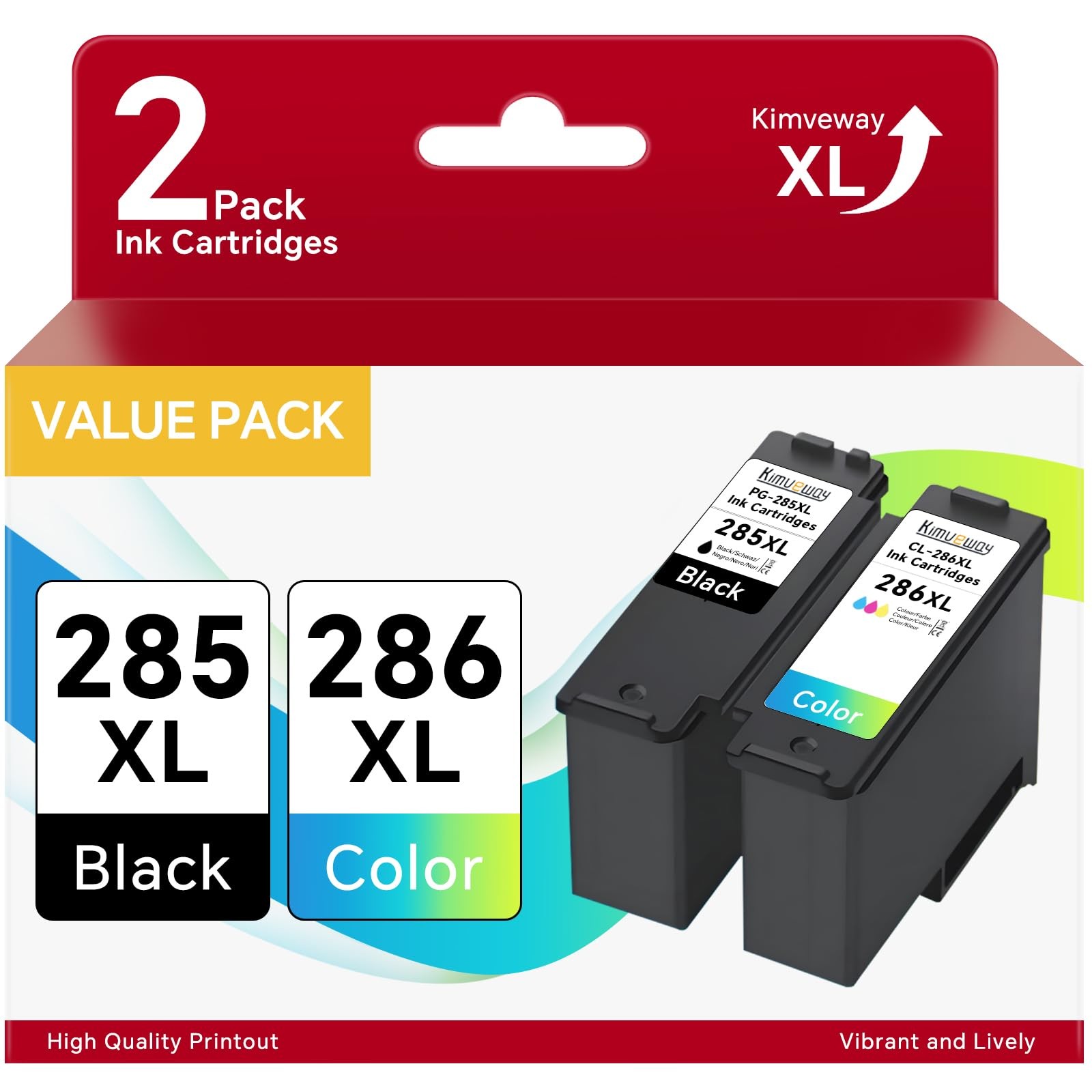 TS7720 Printer Ink for PG-285XL CL-286XL Combo Pack Ink Cartridges Compatible...