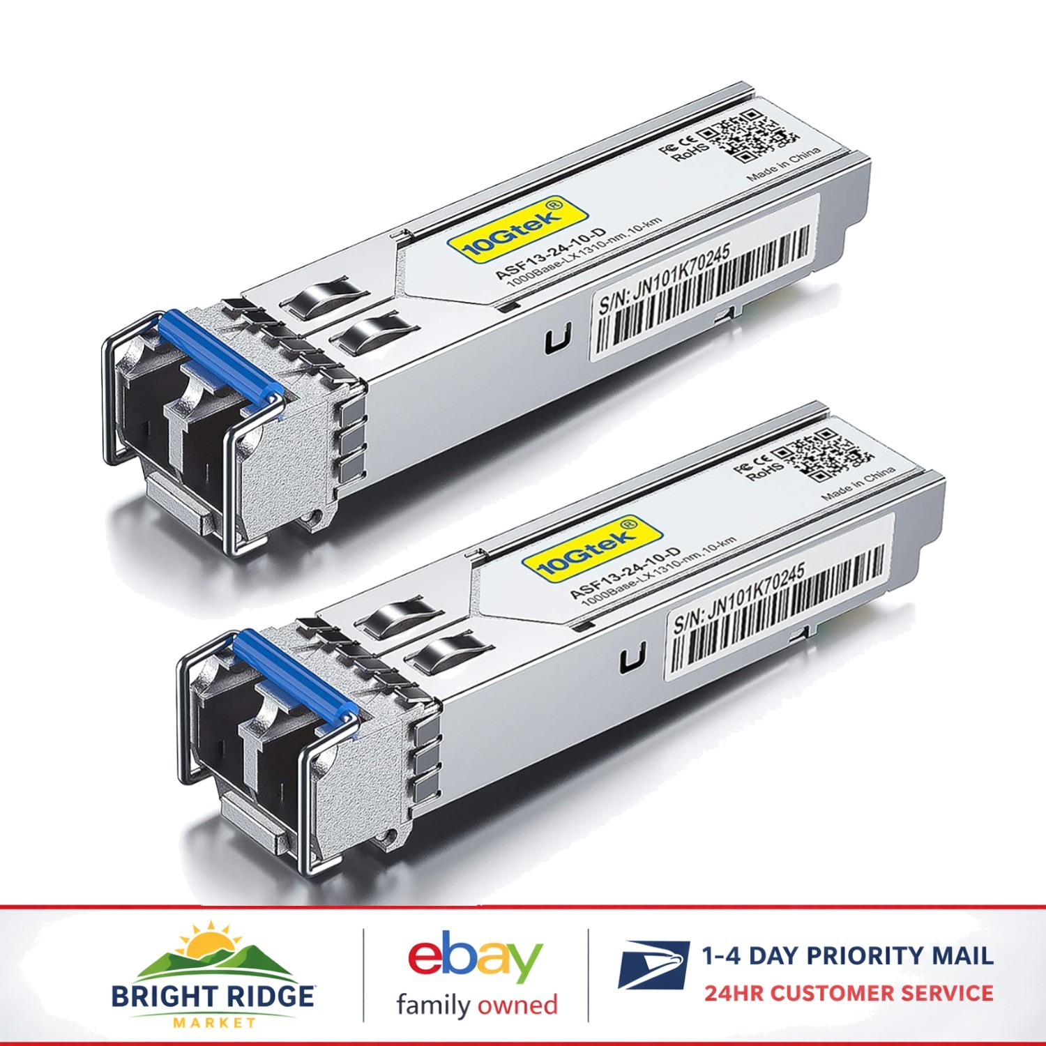 1000Base-LX SFP Optical Fiber Module, 1310nm, Compatible with Various Devices