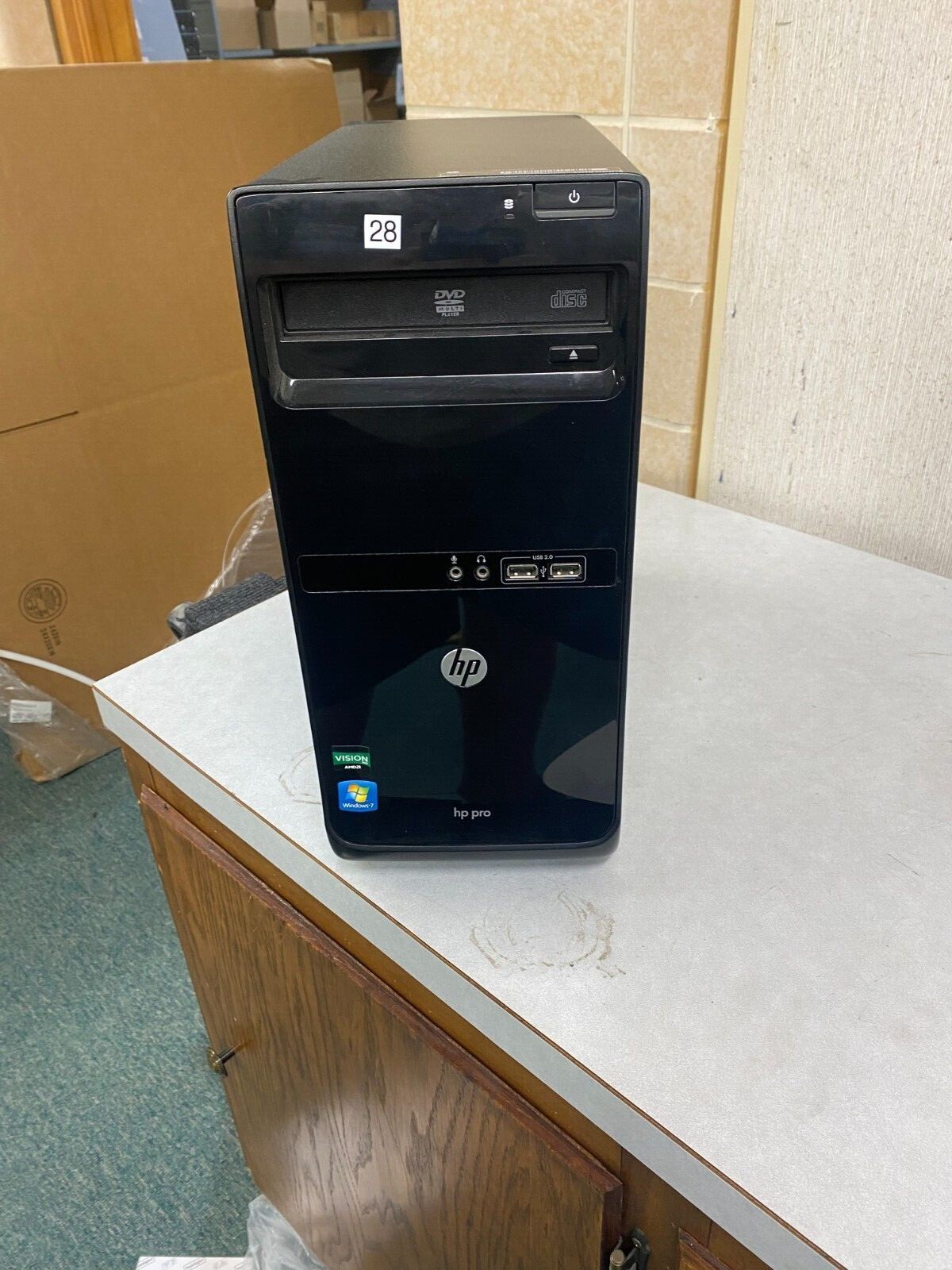hp pro 3405 Mt Desktop 8Gig Win 10 Pro Amd A4-3420