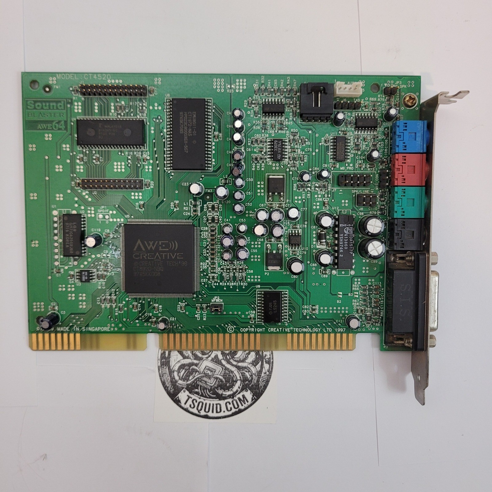 Creative Sound Blaster CT4520 AWE64 ISA Sound Card Vintage Retro Gaming Audio