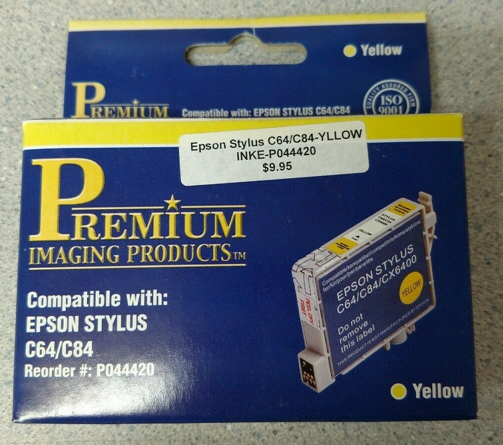 Premium Imaging Products Ink Cartridge Yellow P044420 Fits Epson C64 C84 T044420
