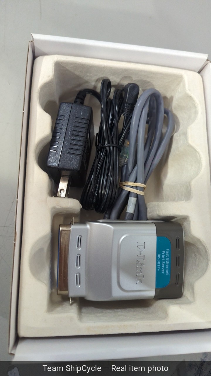 DLink DP301P Fast Ethernet Parallel 1 Centronics Port Print Server G2U