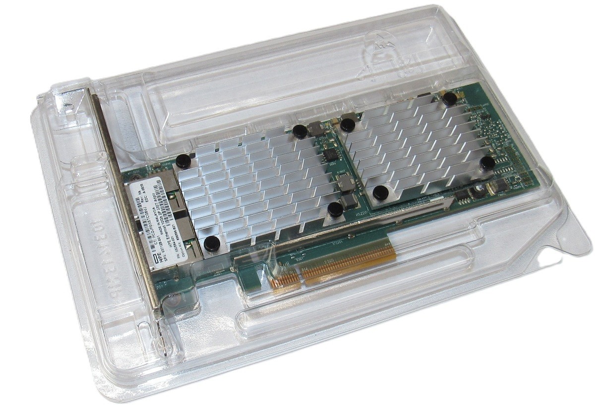 HP 10Gb RJ45 2-port 530T Adapter 656596-B21 657128-001 656594-001 w/Tall Bracket