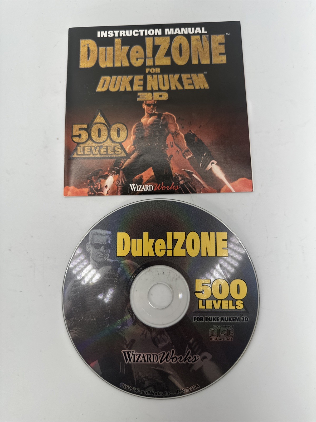 Vintage 1996 DukeZone for Duke Nukem 3D  Instruction Manual PC Add 500 Levels