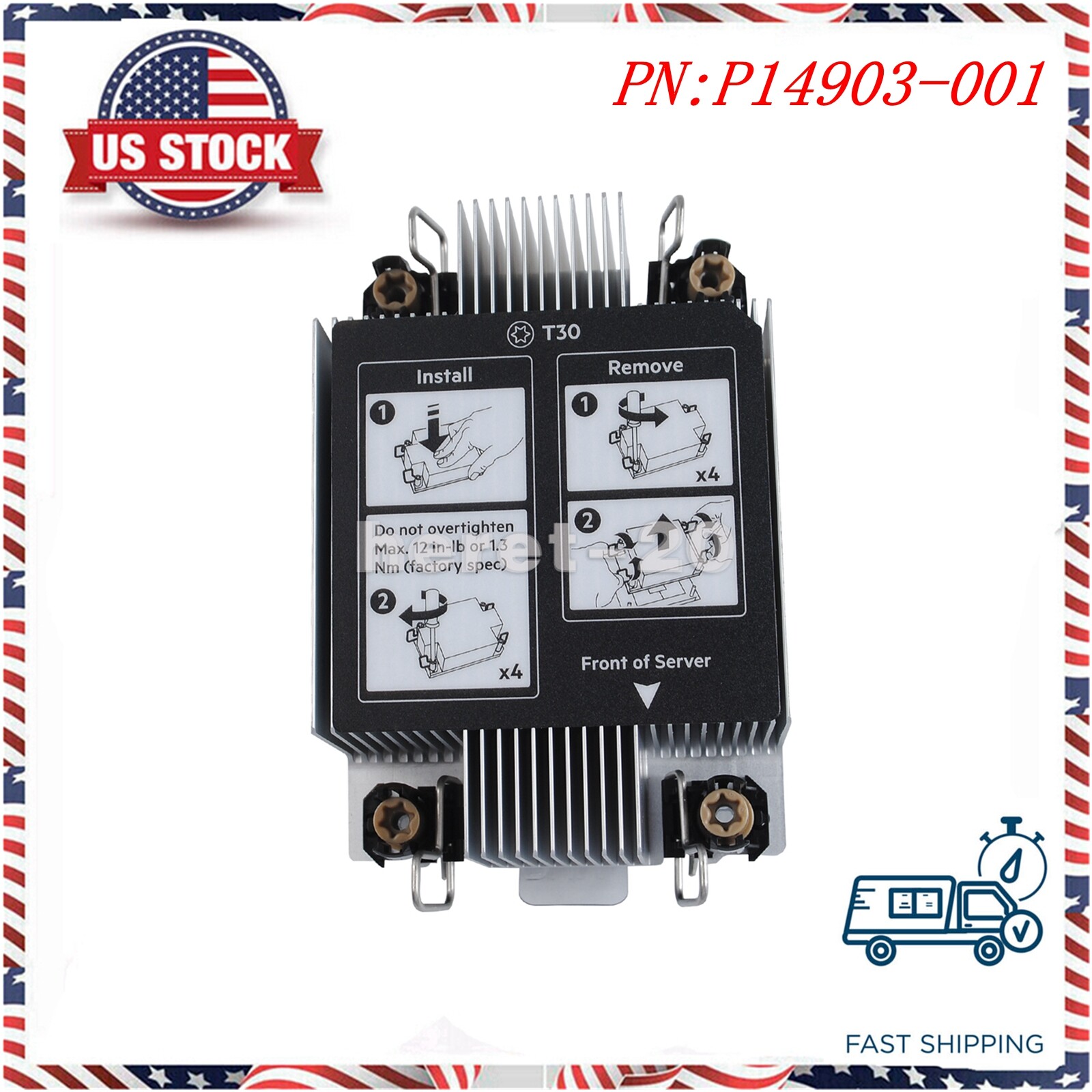 New For HPE ProLiant DL380 G10 Plus Server Heatsink P14903-001 P14966-001