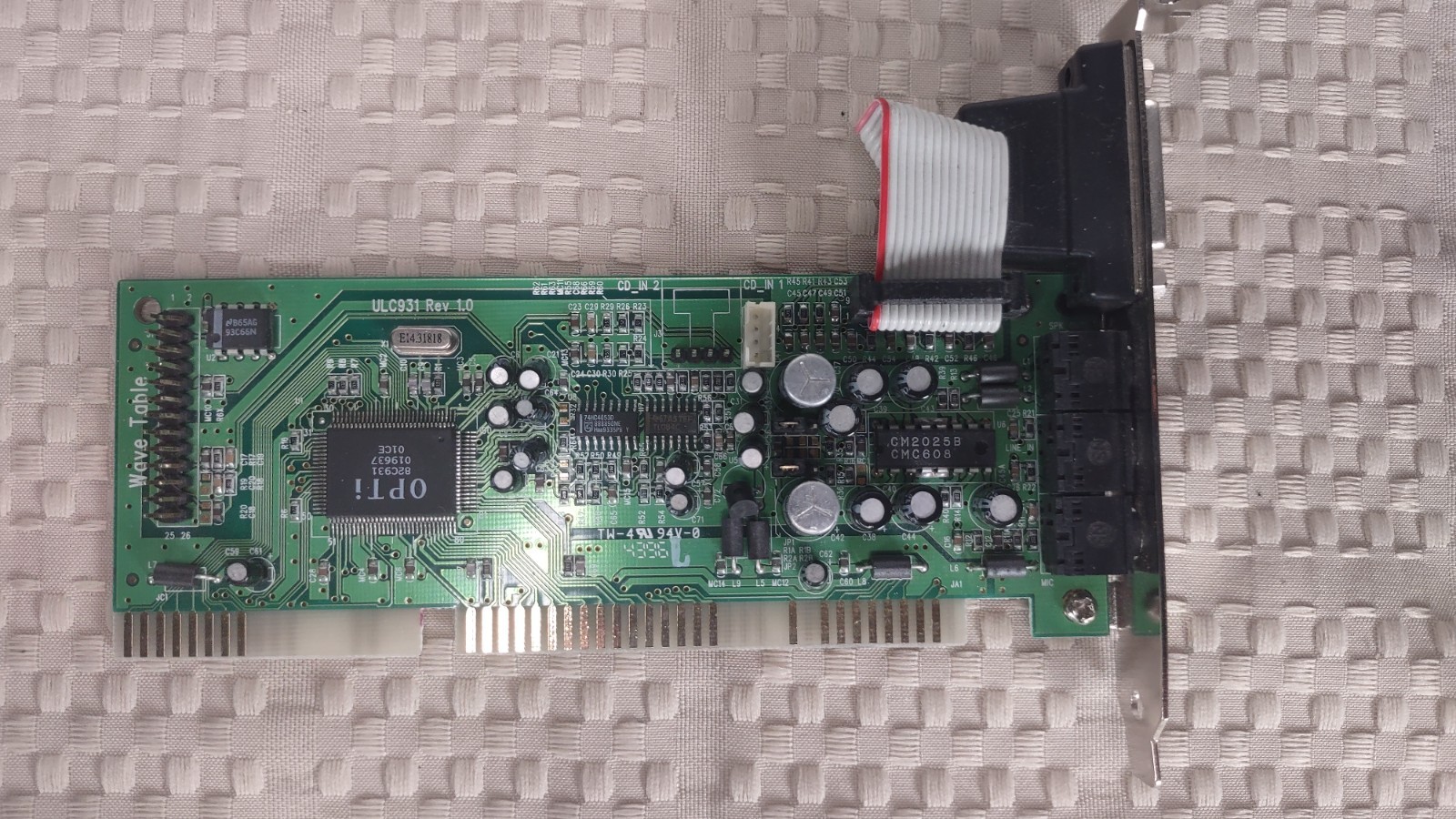 OPTi 82C931 ISA Sound Card - ULC931 Rev 1.0 - Tested & Working