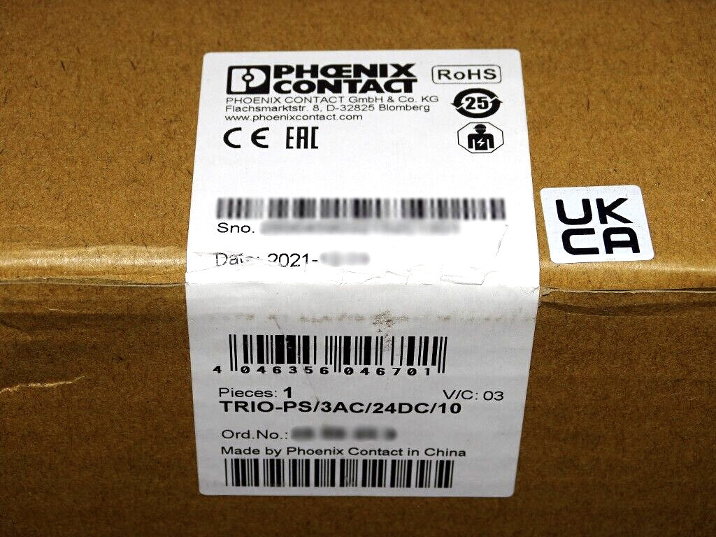 2021/2022 FACTORY SEALED Phoenix Contact TRIO-PS/3AC/24DC/10 Power Supply