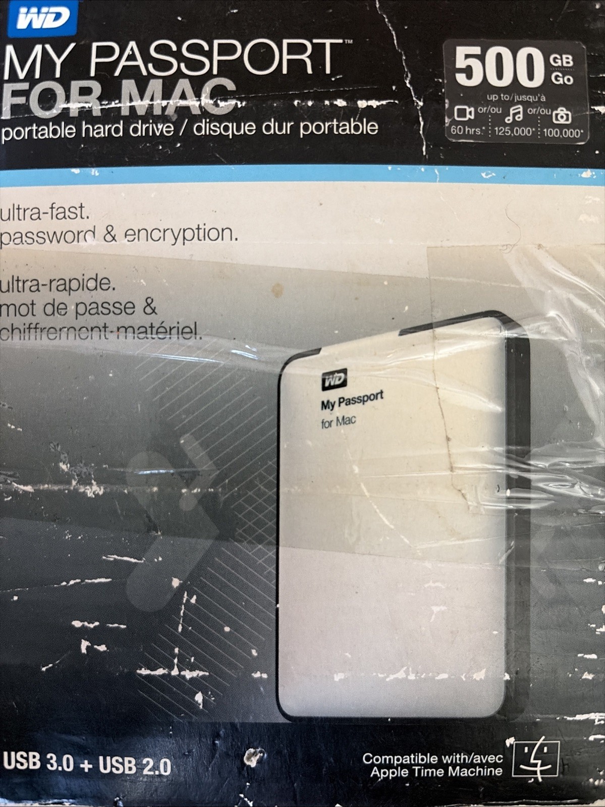 My Passport For Mac 500GB USB 3.0+2.0
