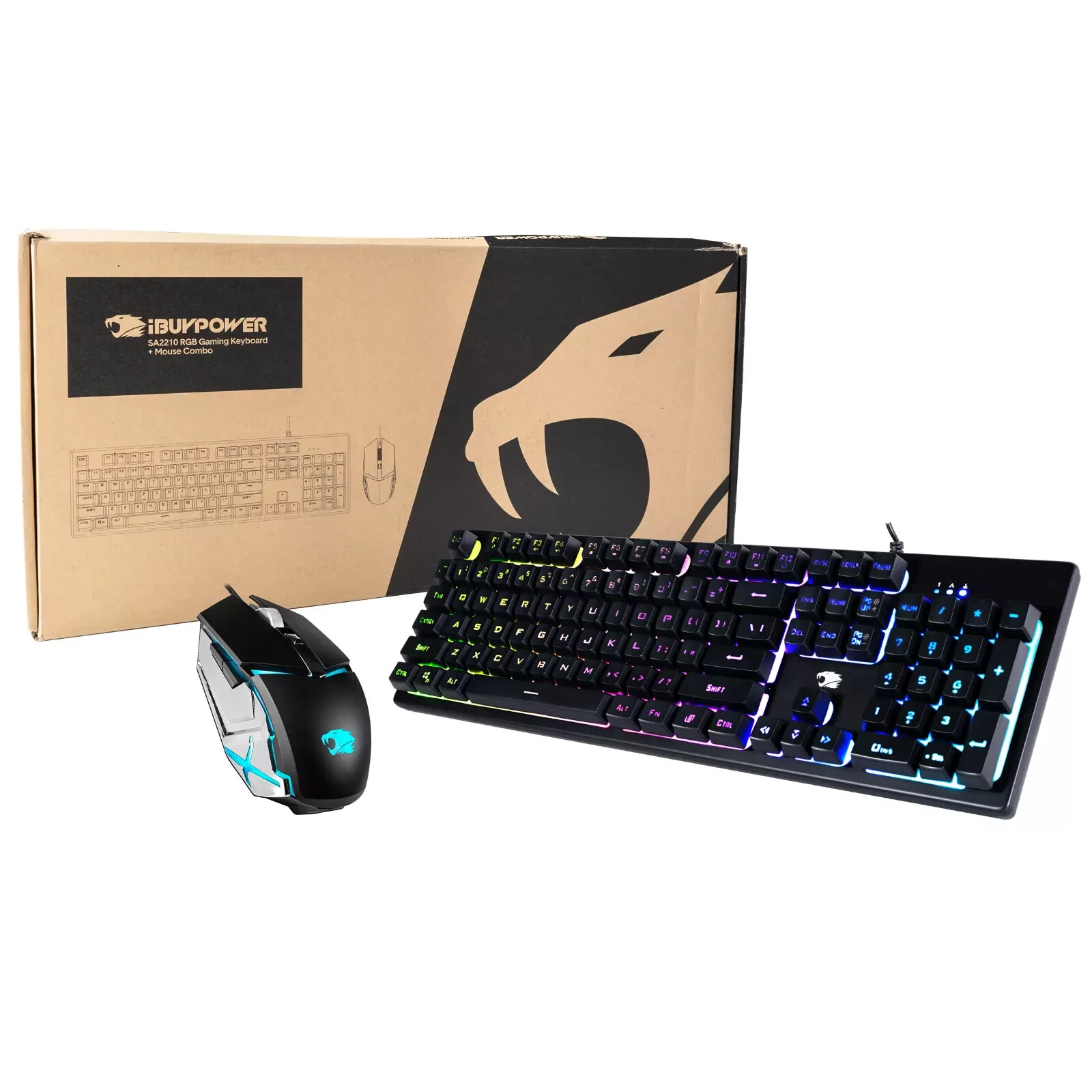Genuine IBUYPOWER SA2210 RGB Gaming Keyboard and Mouse Combo  **NEW***