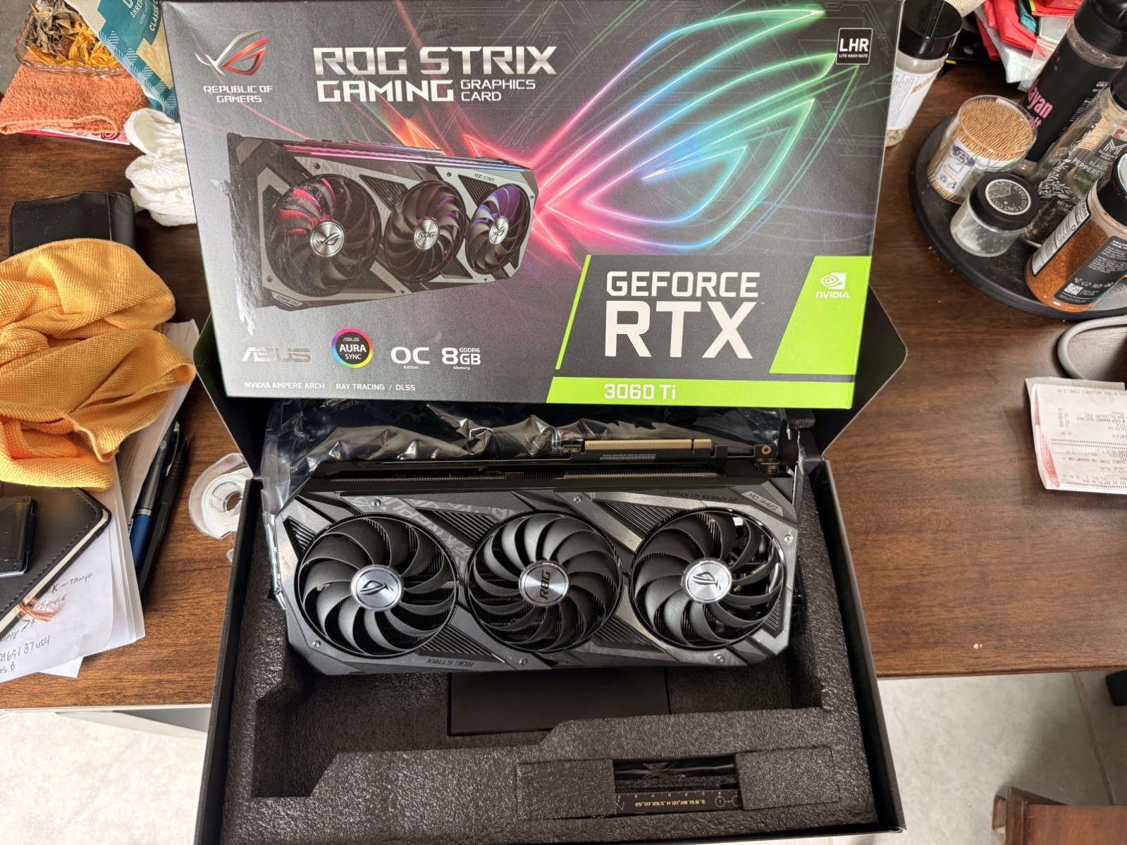 ASUS ROG Strix NVIDIA GeForce RTX 3060 Ti V2 8GB GDDR6 Gaming Graphics Card...