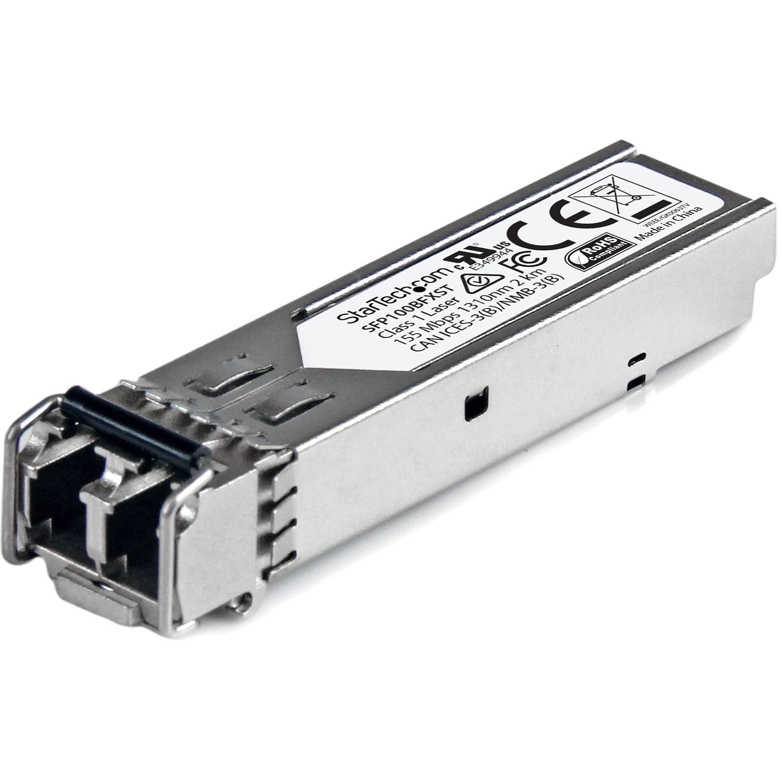 StarTech.com MSA Uncoded Compatible SFP Module - 100BASE-FX - 100MbE Multi Mode