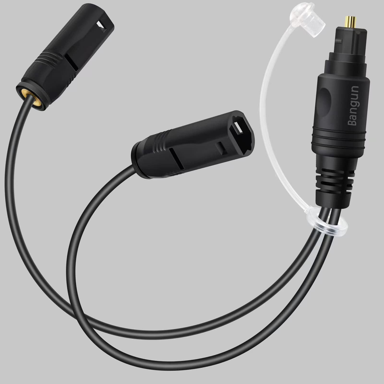1x2 Digital Audio Splitter Toslink Digital Fiber Optic Audio Splitter 1 Male Inp