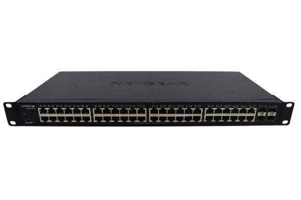 Netgear GS348T 48-Port Gigabit Smart Managed Pro Switch 4x SFP Non-PoE Tested