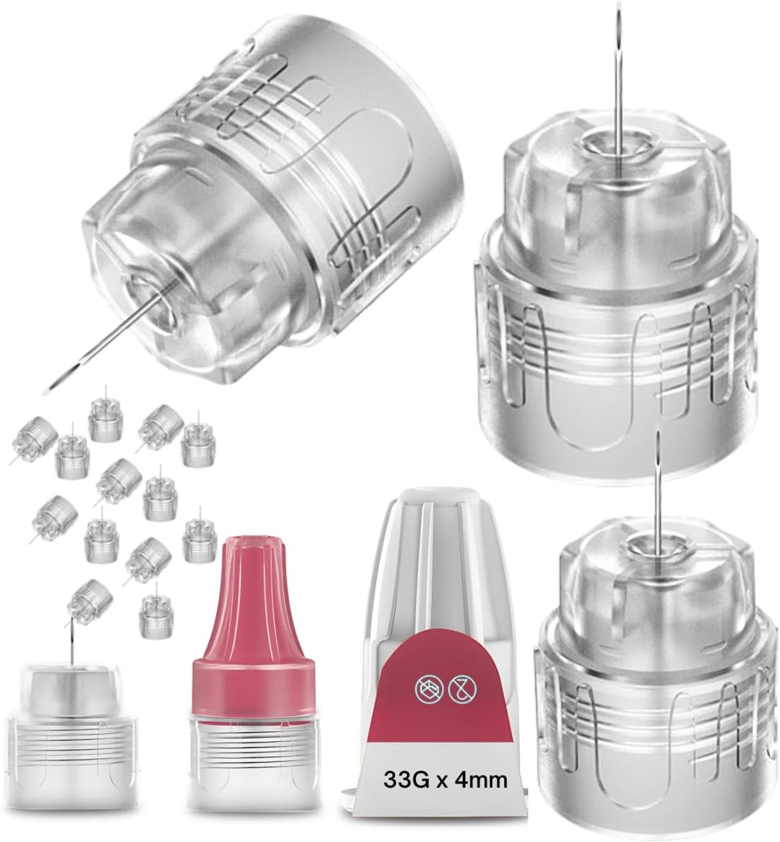 Plus Pen Tips, 33G x 4mm, Ultra-Fine, Twist-On Design, 100 Count