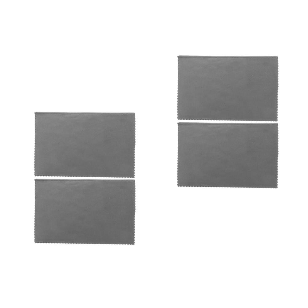 4Pcs Reusable Dark Grey Microfiber Cleaning Cloth for Phone Monitor Lens