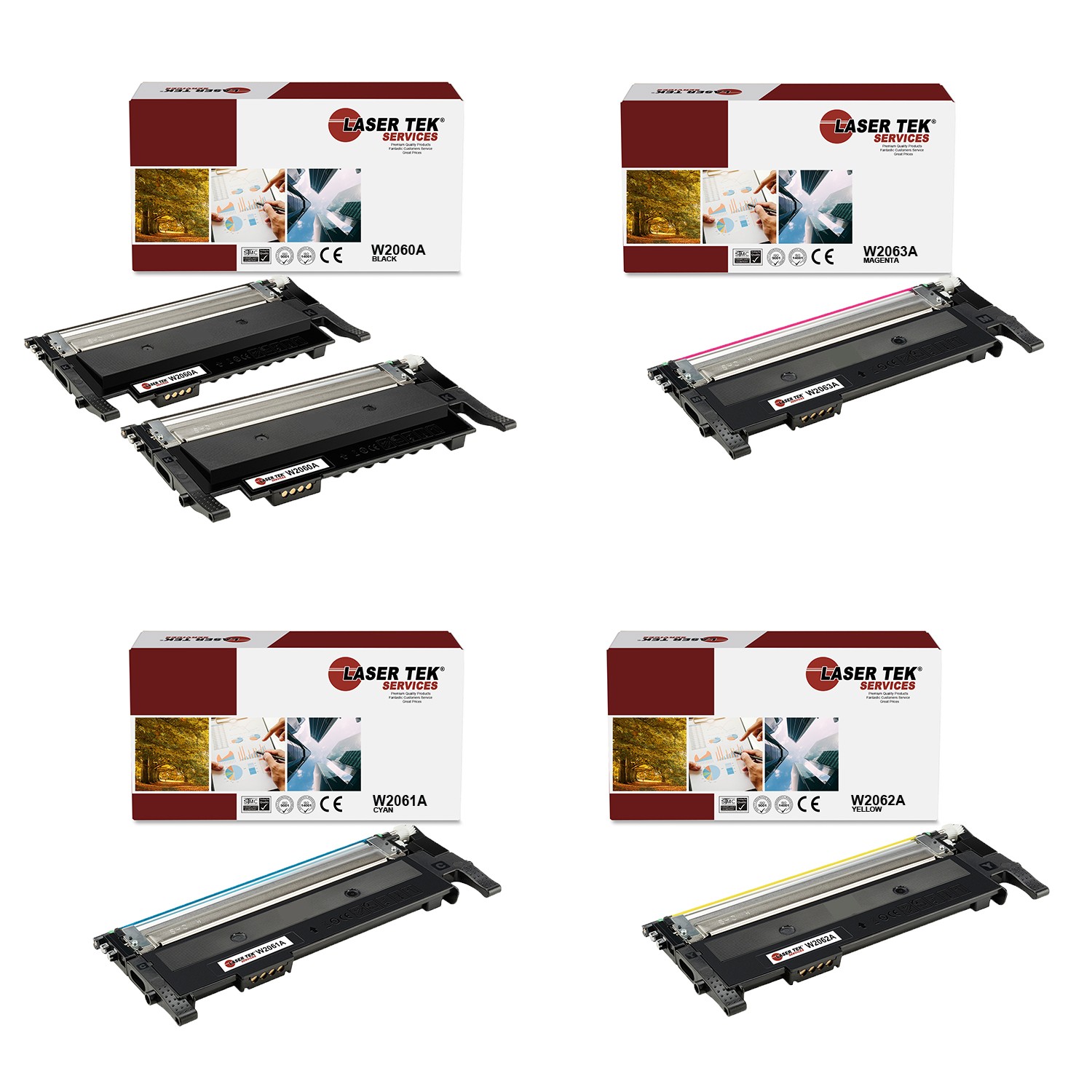 5Pk LTS 116A B C M Y Compatible for HP Color Laser MFP 179fnw Toner Cartridge