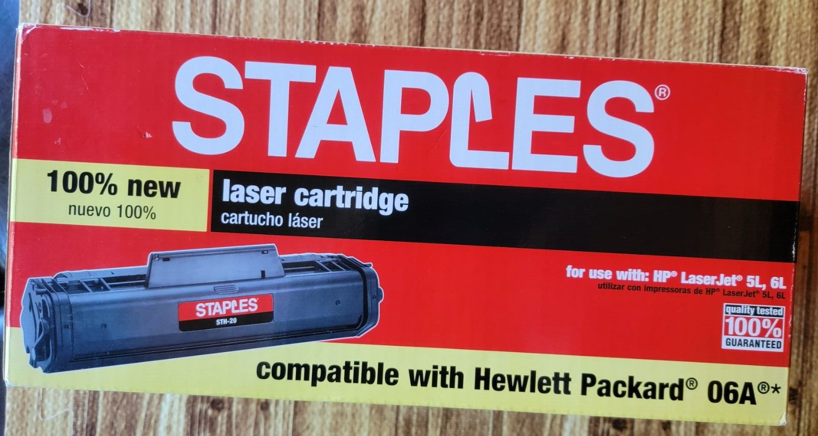 Staples STH-20 Laser Cartridge compatible w/ Hewlett Packard 06A LaserJet 5L 6L