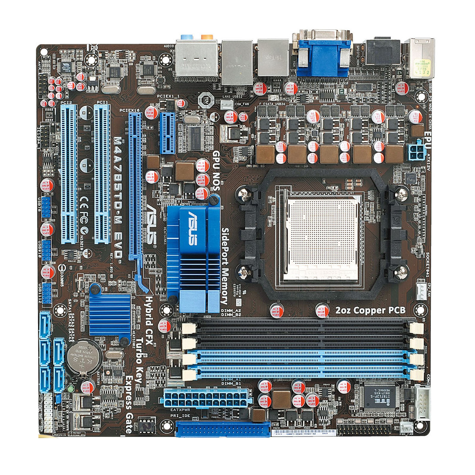 For ASUS M4A785TD-M EVO Motherboard Socket AM3 DDR3 Mainboard