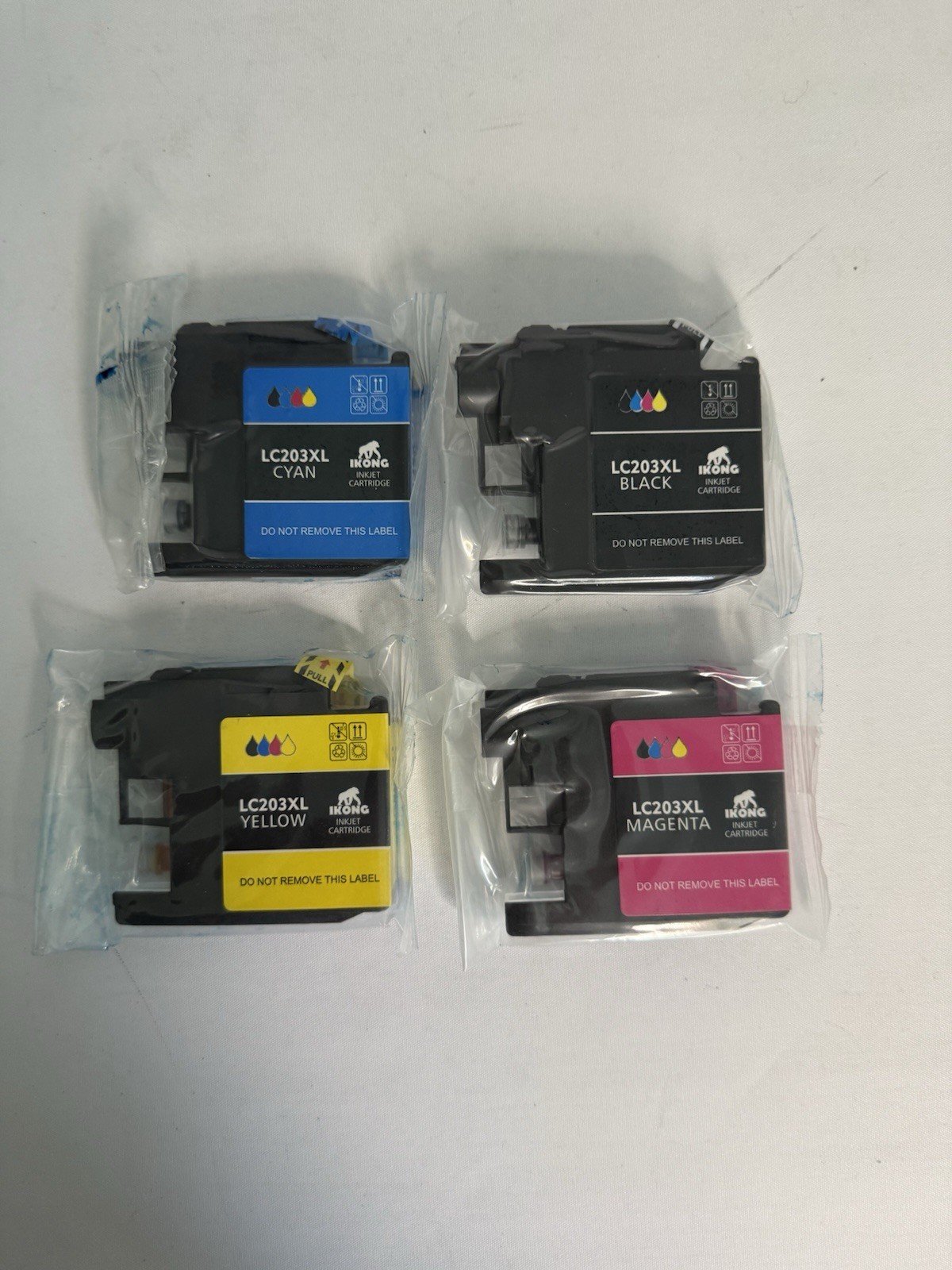 IKONG LC203XL Ink Cartridge 4 Set Of Black Cyan Magenta & Yellow