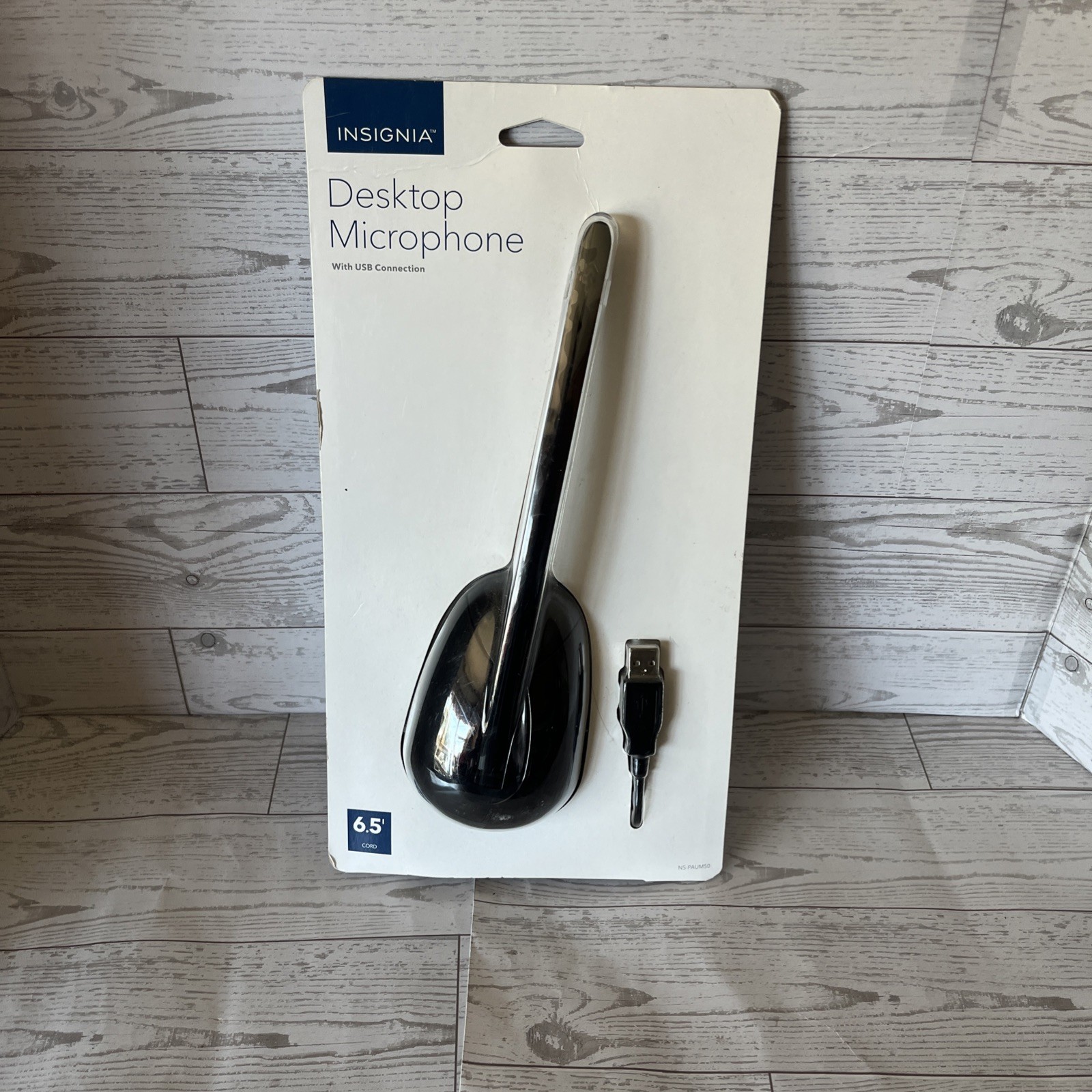 Insignia Desktop Microphone 6.5’ W/ USB Connection Brand New/Sealed