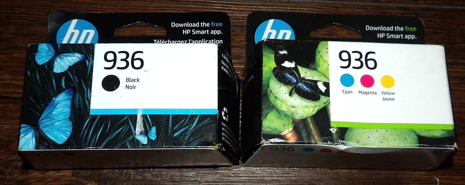 Genuine HP 936 Black & Color Ink Cartridge 4-Pack New Dated 2025 2026