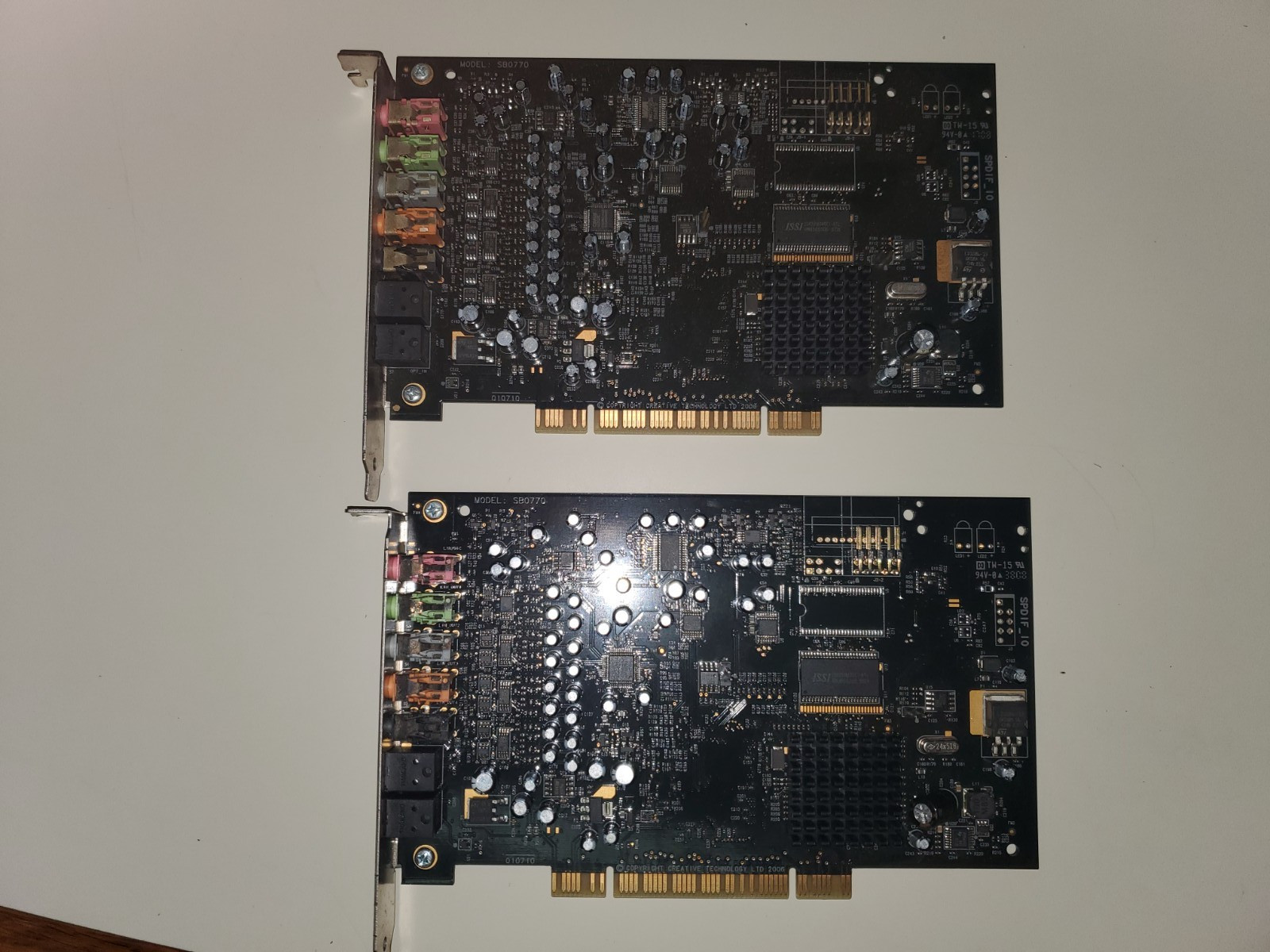 2X Creative Labs SB0770 Sound Card