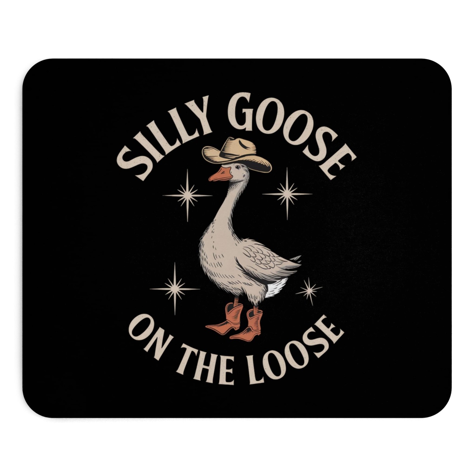 Silly Goose On The Loose Funny Adult Humor Sarcastic Mouse Pad Joke Gift