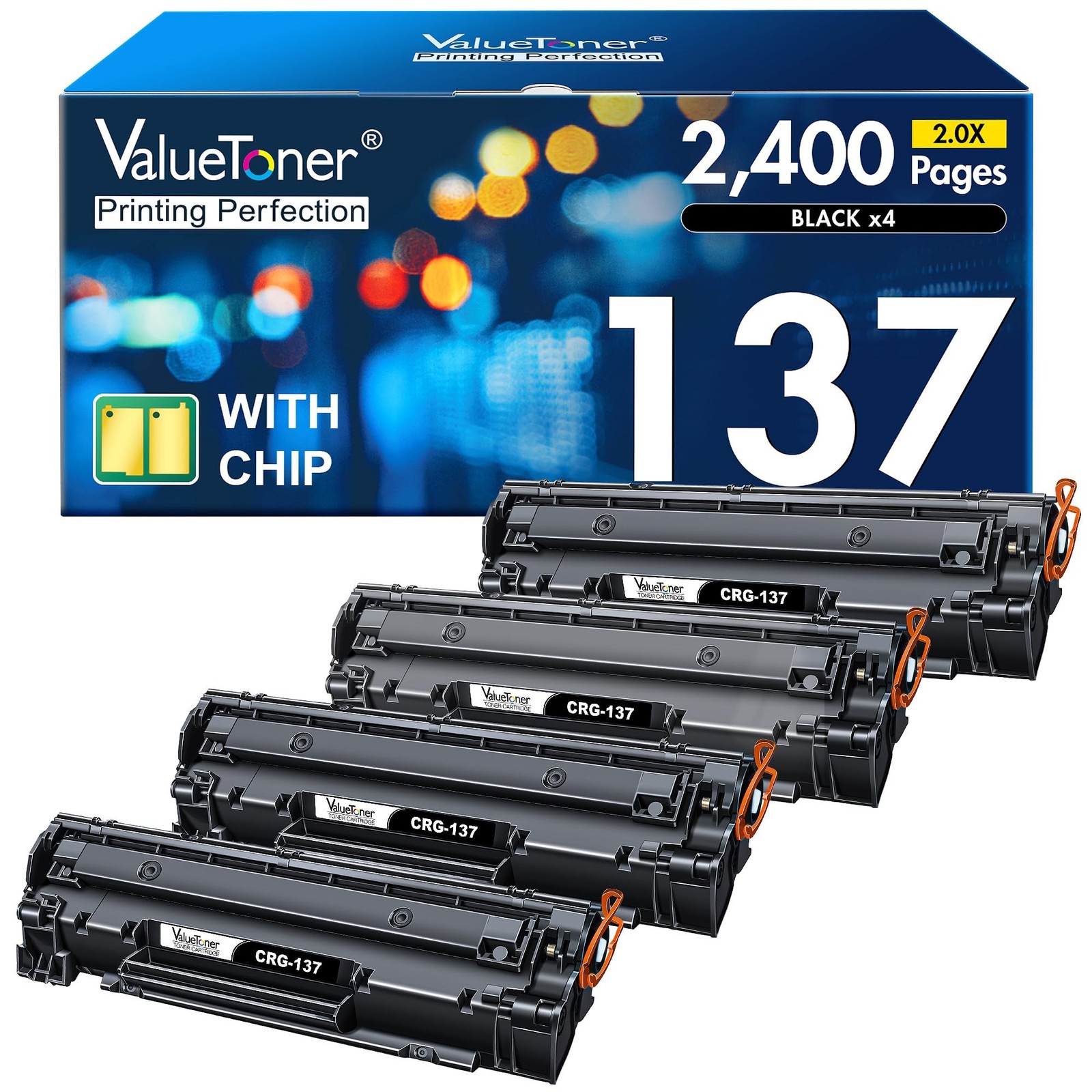 Valuetoner Compatible Toner Cartridge Replacement for Canon 137 Black Toner C...