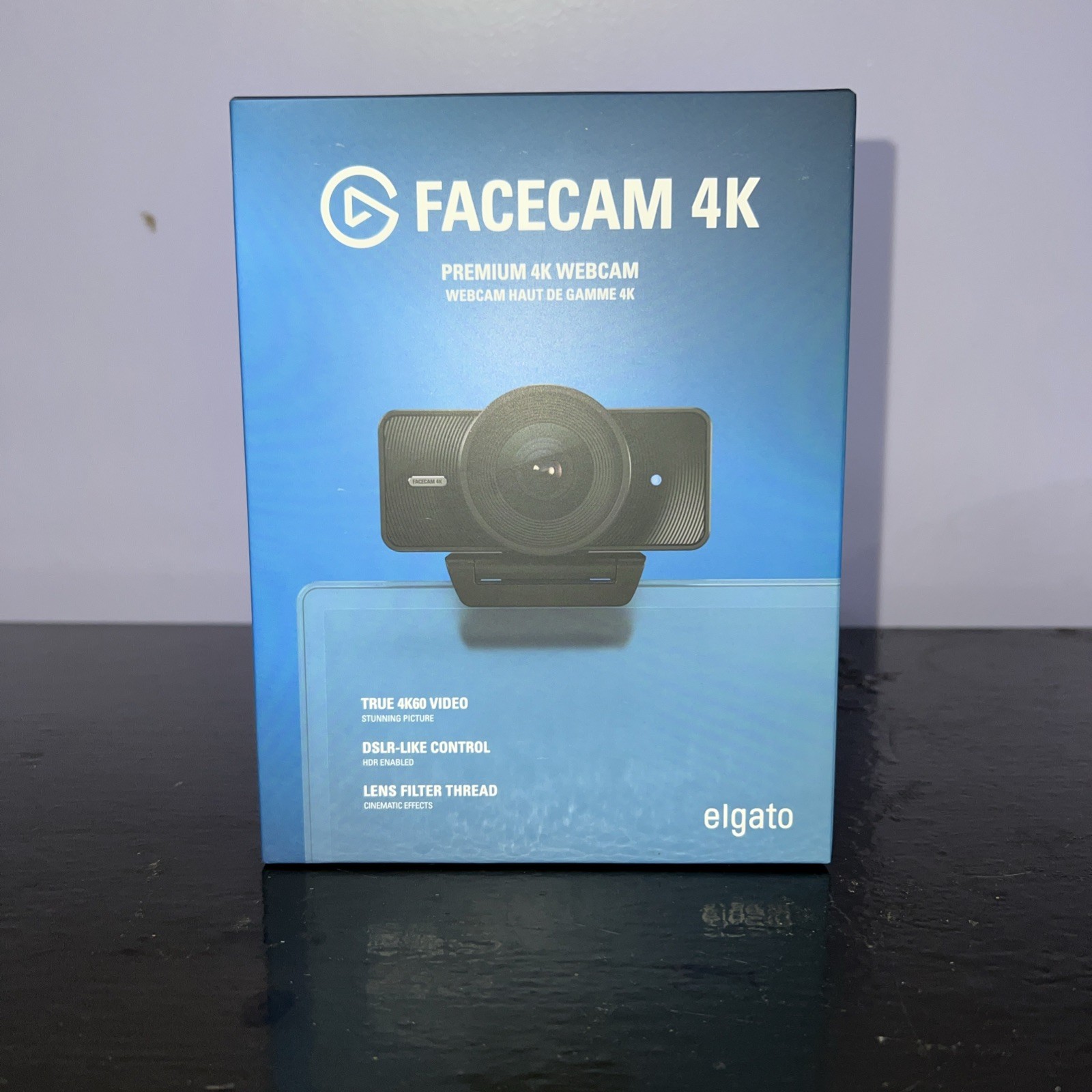 Elgato Facecam 4K, 60 FPS Webcam with DSLR-Like Quality
