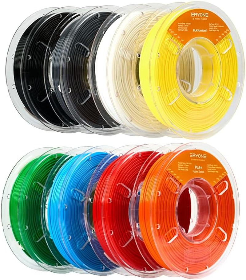 PLA Filament Bundle, 8 Colors, 1.75Mm ± 0.02Mm Dimensional Accuracy, 8 × 250G Sp