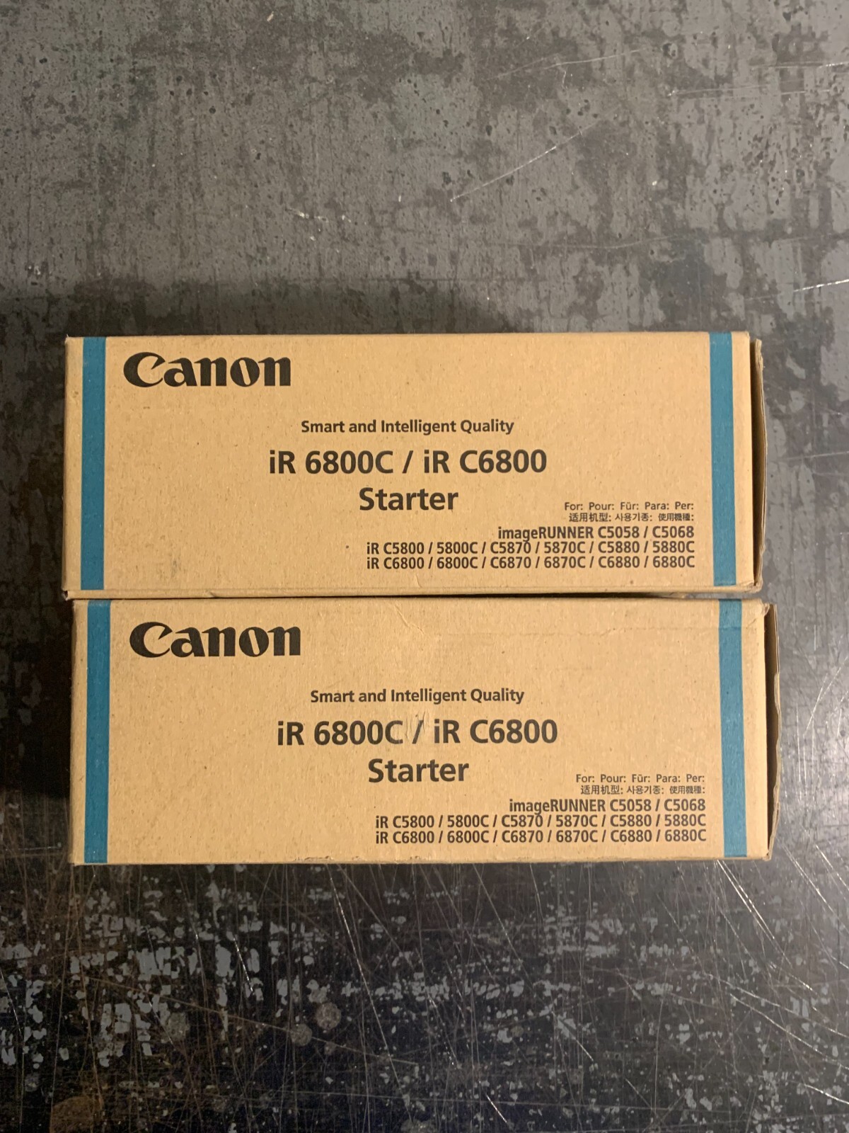 For Genuine Canon 8653A001AA GPR-14 Developer / Starter Cyan ( lot of 2 )
