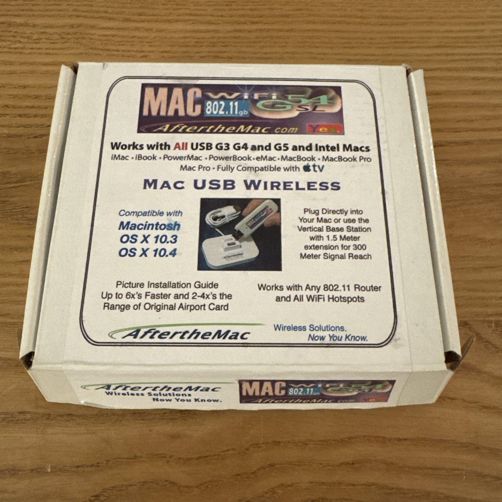 AfterTheMac MacWireless USB 802.11g/b WiFi Adapter Vintage Apple Mac G3 G4 G5