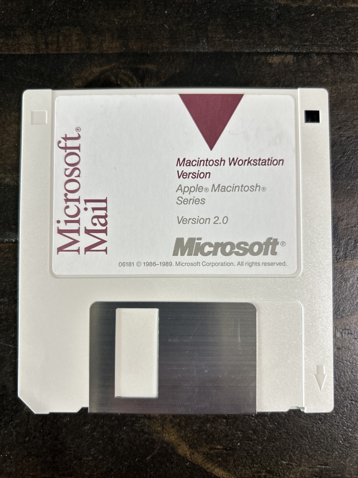 Microsoft Mail – Macintosh Workstation Version – 3.5" Floppy Disk – Vintage Mac