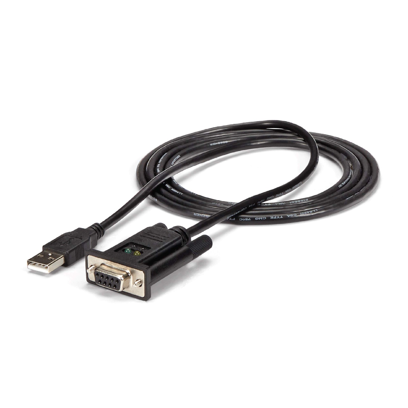 StarTech ICUSB232FTN 6ft USB to RS232 Null Modem DB9 Serial Adapter