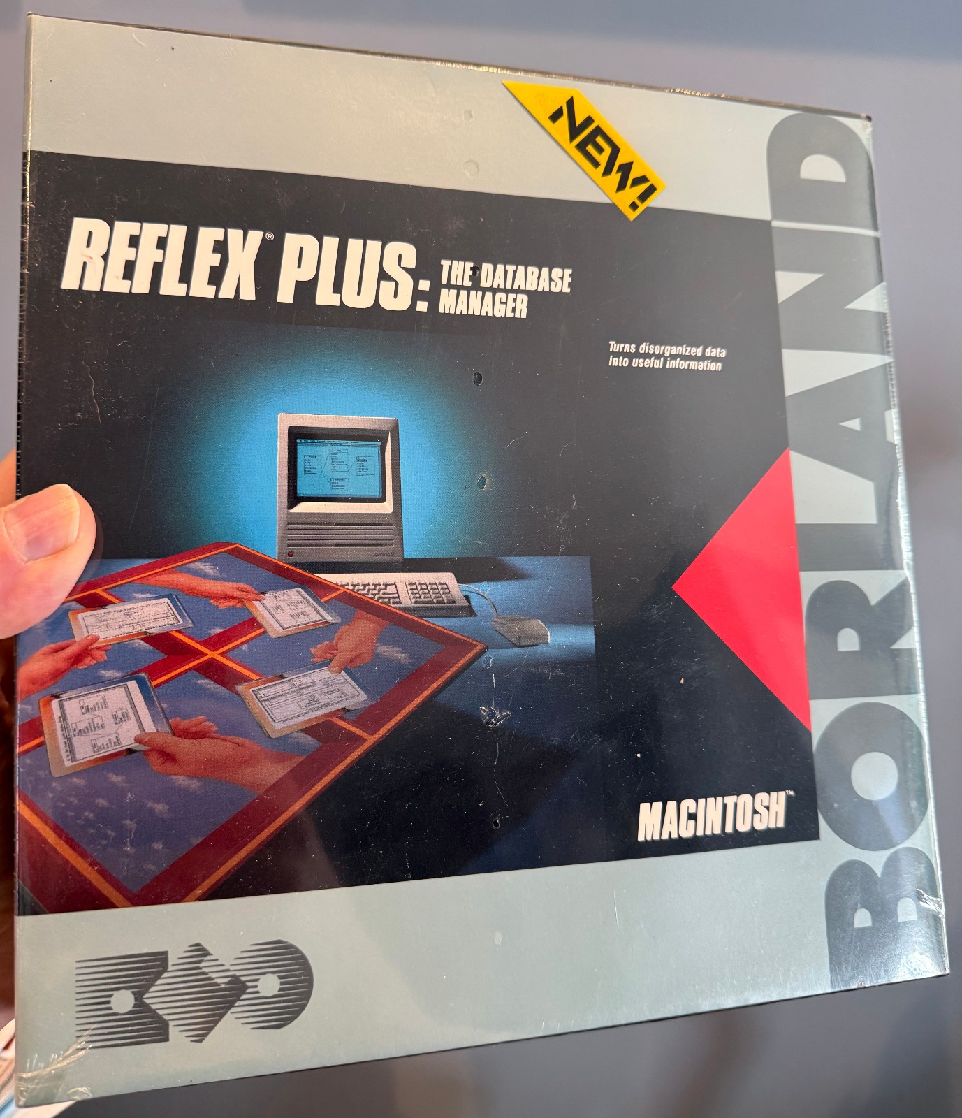Vintage Reflex Plus Database Software by Borland V1.0 - Macintosh - Sealed Box